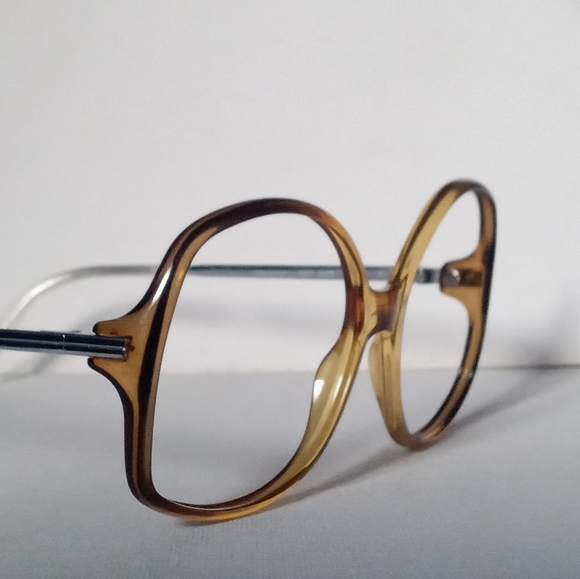 Vintage Viennaline Unisex Clear Brown/Aluminum Sunglass Frame AUSTRIA NOS - Picture 3 of 3